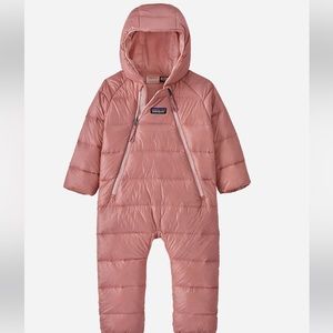 NWT Patagonia Infant Bunting Hi Loft Down Sweater 6-12 Month Sunfade Pink Baby